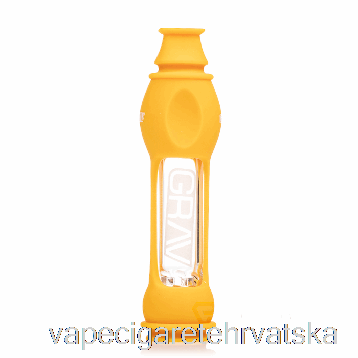 Vape Cigarete Grav Octo-taster Sa Silikonskom Kožom Senf žuta